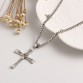 The Fast and Furious Crystal Cross Men Necklaces & Pendants Silver Plated Maxi Steampunk collares Vintage Statement Necklace