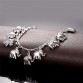 U7 Little Elephant Anklet For Women Gift 18K Gold /Platinum Plated Wholesale Lucky Jewelry Cute Foot Animal Anklet A319