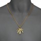 Weed Leaf Piece Top-quality hip hop chains for men long big Crude  chunky Pendant Necklace Chains bling bling Jewelry